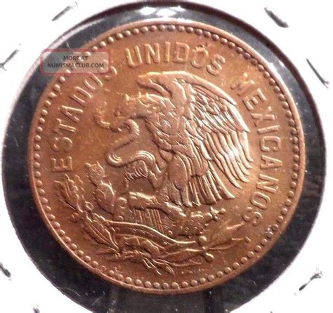 Circulated 1956 50 Centavo Mexican Coin