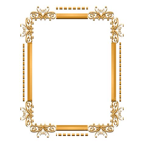 Gold Rectangle Frame Vector Art PNG, Gold Corner Border Rectangle Frame, Border, Gold Corner ...