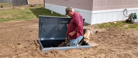 Below Ground Tornado Shelters - Garage Underground Storm Shelters