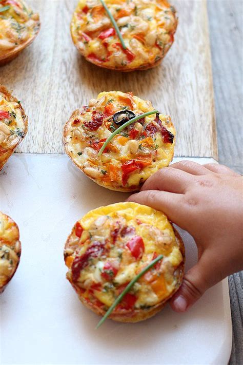 Cheesy Italian Red Pepper Frittata Muffins | Delightful Mom Food ...