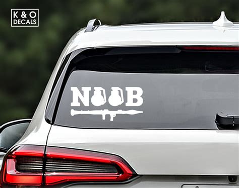 Noob Decal, Noob Sticker, Noob Car Decal, Noob Laptop Sticker - Etsy