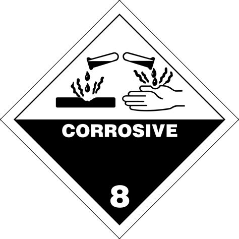 Hazmat Class Corrosive Substances Dangerous Goods Hazard Symbol | My XXX Hot Girl