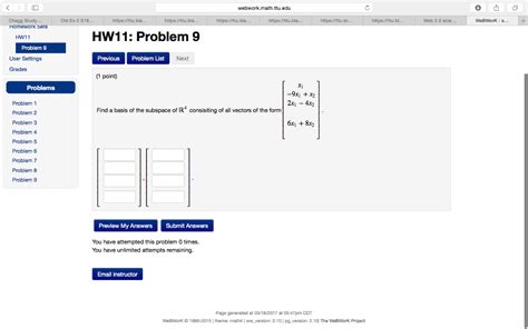 Solved Chegg Study... Homework Sets HW Problem 9 User | Chegg.com