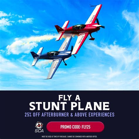 Fly A Stunt Plane: Receive 25% Off Afterburner & Above Experiences in ...