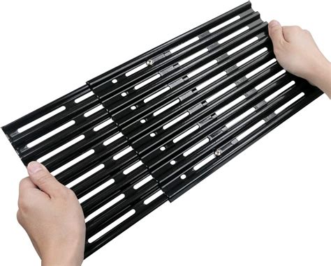 Extension Cooking Grate Porcelain Steel Adjustable Replacement BBQ ...