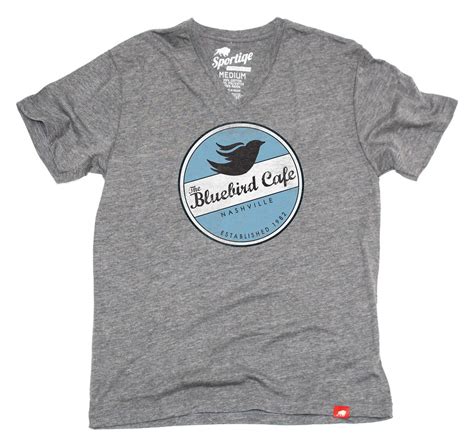 Bluebird Cafe T Shirt, Nashville, V Neck, Gray | The Bluebir… | Flickr