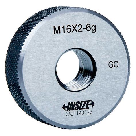 INSIZE Threaded Ring Gauge, Thread Type Metric, Thread Size M30 x 3.50, Thread Class 6G - 463M68 ...