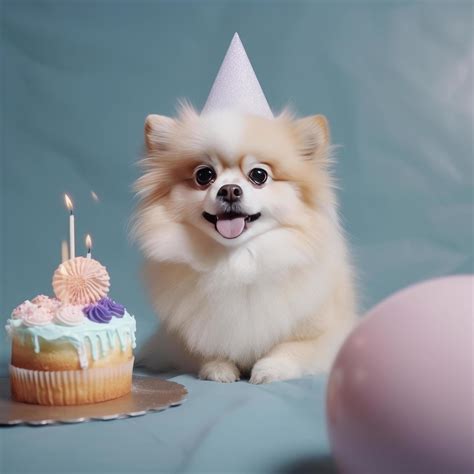 Cute funny birthday dog. Illustration 22774371 Stock Photo at Vecteezy