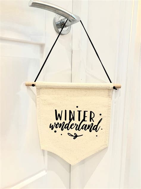 Winter Wonderland Canvas Banner Festive Home Decor - Etsy