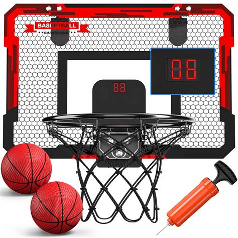 TEMI Indoor Basketball Hoop for Kids, Indoor Over The Door Mini ...