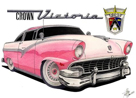 Crown Vic by Lyle Brown | Art cars, Racing car design, Car illustration