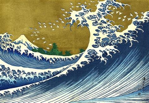 Japanese Wave Paintings - FeltMagnet