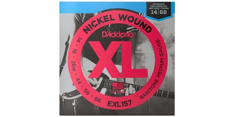 D'addario EXL157 Baritone Electric Guitar Strings Medium Gauge - Guitar ...