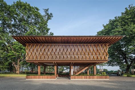 Microlibrary Warak Kayu designed by SHAU Indonesia - buildex.ph