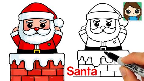 Christmas Drawing Santa