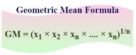 Geometric Mean: Formula, Definition, and Examples