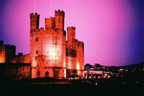 "Caernarfon Castle at Night" by Martin Sutton | Redbubble