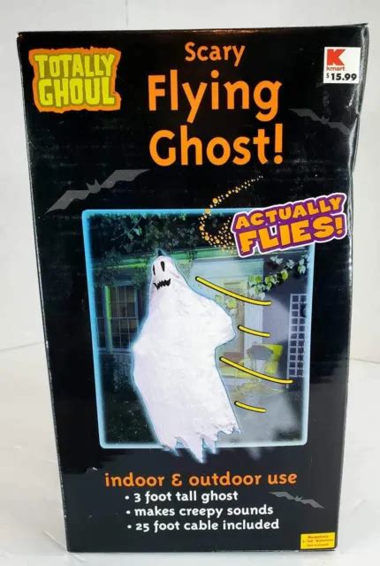 TEKKY SCARY FLYING Ghost Animated Halloween Haunted House Spooky Prop w/ Sounds $18.00 - PicClick