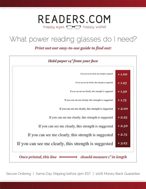 Printable Eye Test For Reading Glasses