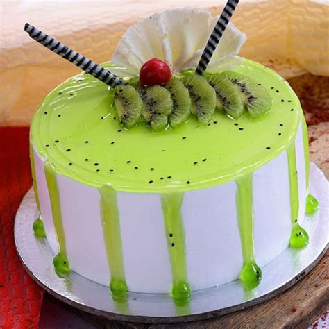 Order Online Kiwi Cake | Online Cake Delivery | Kiwi cake, Fruit cake design, Easy cake decorating