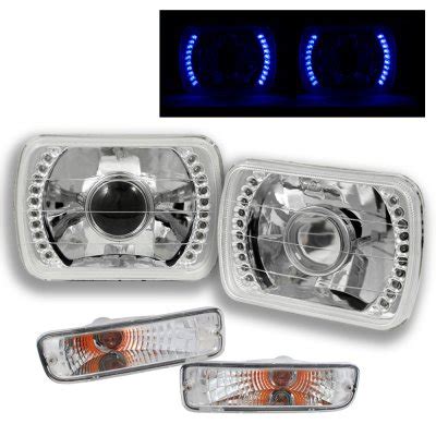 Toyota Tacoma 1995-2000 Blue LED Projector Headlight Conversion and Bumper Lights | A128H9LP213 ...