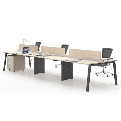 Modern 6 Person Workstation Ergonomic Long Table Furniture Office ...