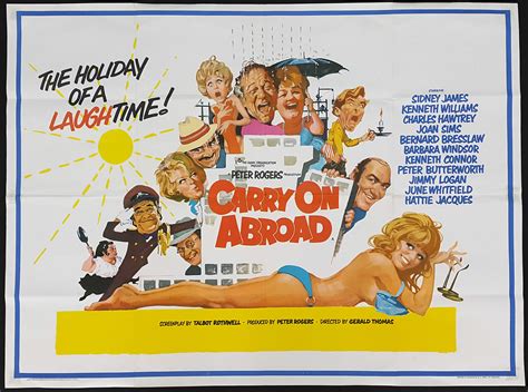 CARRY ON ABROAD (1972) Original Vintage UK Quad Film Movie Poster | Picture Palace Movie Posters