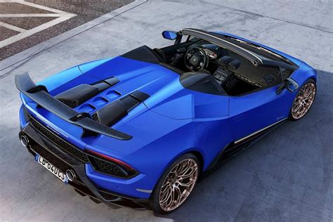 Lamborghini Huracan Performante Spyder Blue Rear 2018 | AUTOBICS