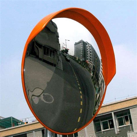 LH-GUARD 24" Convex Mirror Outdoor, Security Driveway Mirror - Orange ...