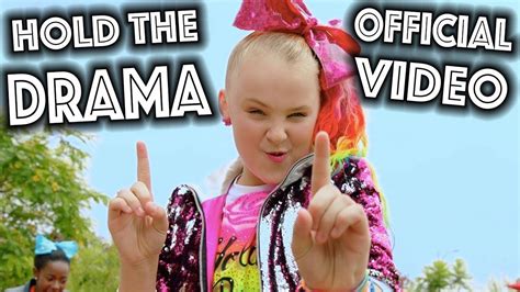 HOLD THE DRAMA OFFICIAL MUSIC VIDEO! - JoJo Siwa | Jojo siwa music videos, Jojo songs, Jojo siwa ...