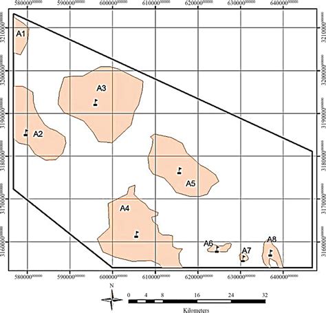 Map of probable copper deposits by combination of data layers in GIS ...