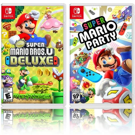 New Super Mario Bros. U Deluxe + Super Mario Party - Two Game Bundle ...