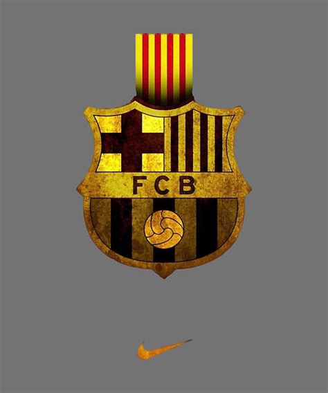 FC Barcelona Classic Logo Digital Art by Kai Winda - Pixels