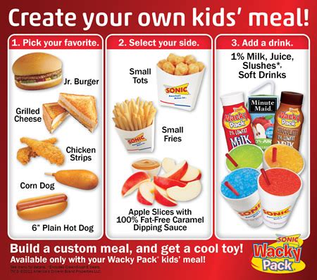 SONIC Wacky Pack Kid Meals Include a DinoTots Toy Through October & $20 ...