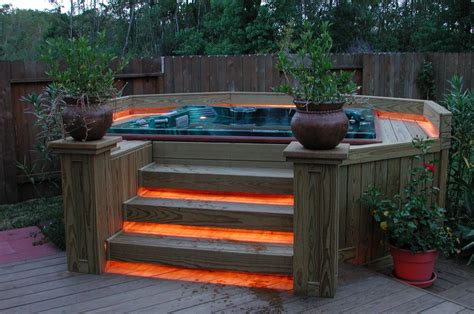 15 Best Relaxing Backyard Hot Tub Deck Designs Ideas | Ann Inspired