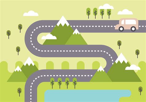 Cartoon Map Cartoon Map, Car Cartoon, Floral Wallpaper, Art Wallpaper, Road Vector, Web Layout ...