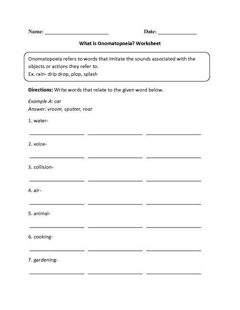 What is Onomatopoeia? Worksheet Teaching Poetry, Esl Teaching, Online Teaching, Onomatopoeia ...