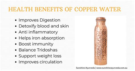 Health Benefits of Copper Water | Sunshine Ayurveda