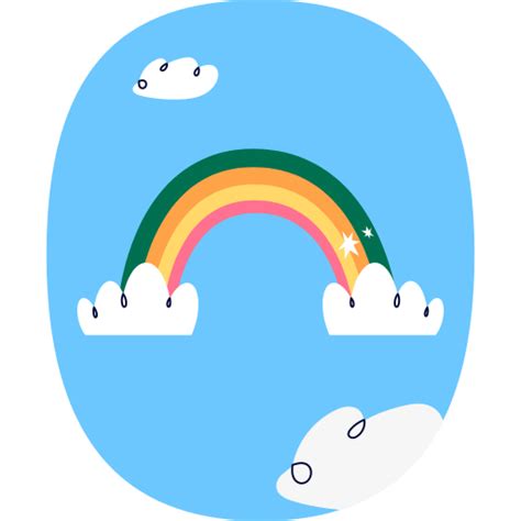 Rainbow Stickers - Free weather Stickers