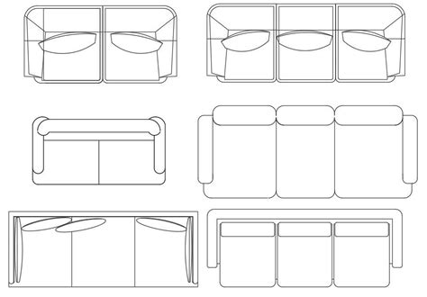 Sofa Set With Cushions CAD Blocks - Cadbull