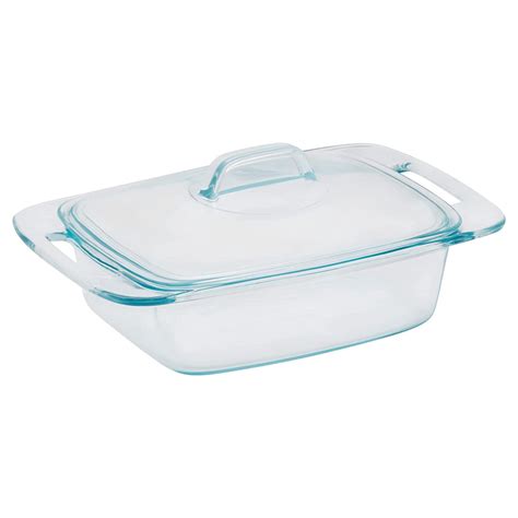 Buy PyrexEasy Grab 2-Qt Glass Casserole Dish with Lid, Tempered Glass ...