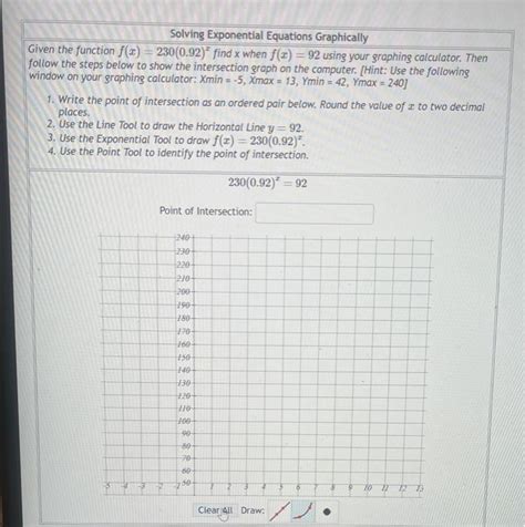 Solved Solving Exponential Equations Graphically Given the | Chegg.com