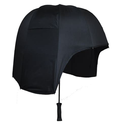 Black sport windproof dome umbrella