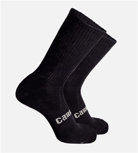 Men's Bamboo Crew Socks - Black/Gray