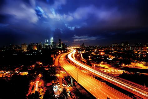 Aerial Photography of City during Night · Free Stock Photo