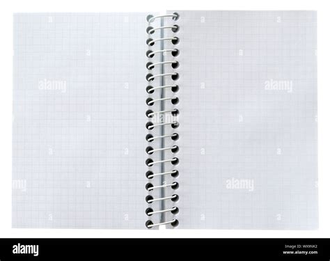 blank spiral notepad isolated on white Stock Photo - Alamy