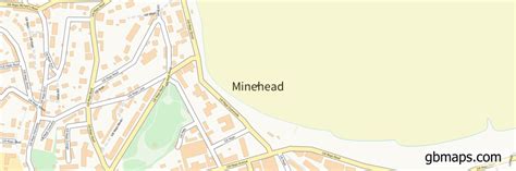 Minehead Vector Street Map