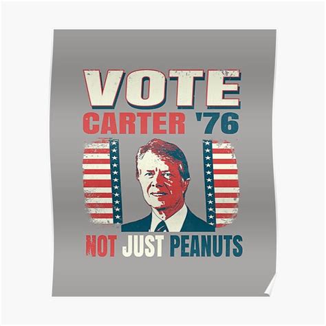 "Vintage Style Jimmy Carter 1976 Not Just Peanuts Campaign Voting ...