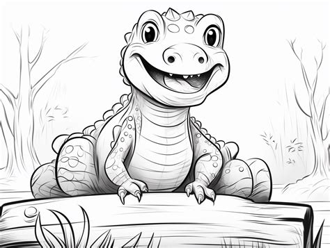 Printable Alligator Coloring Sheet - Coloring Page