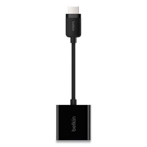 Belkin - HDMI to VGA Adapter with Micro-USB Power, 9.8", Black | MSC Direct